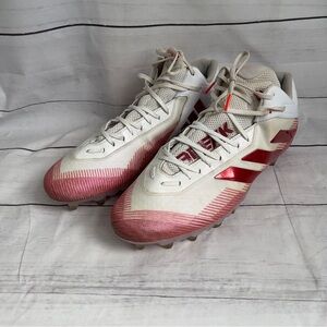Adidas Freak Mid Football Cleats White Red EH2230 Mens size 18